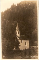 Kapela sv. Ane na gričku Oslica v Puščavi. 
Založil L. Kieser, Maribor. Poslana 2. 7. 1933. title=
