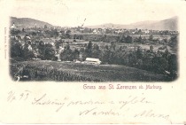 1899
Sv. Lovrenc nad Mariborom, v ospredju je Pušnikova žaga title=