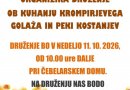 Druženje ob kuhanju krompirjevega golaža in peki kostanjev.